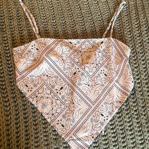 Bandeau top with straps